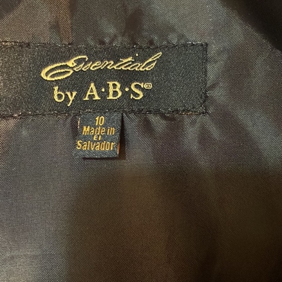 Black dress Essentials by A.B.S size 10 - Picture 2 of 4